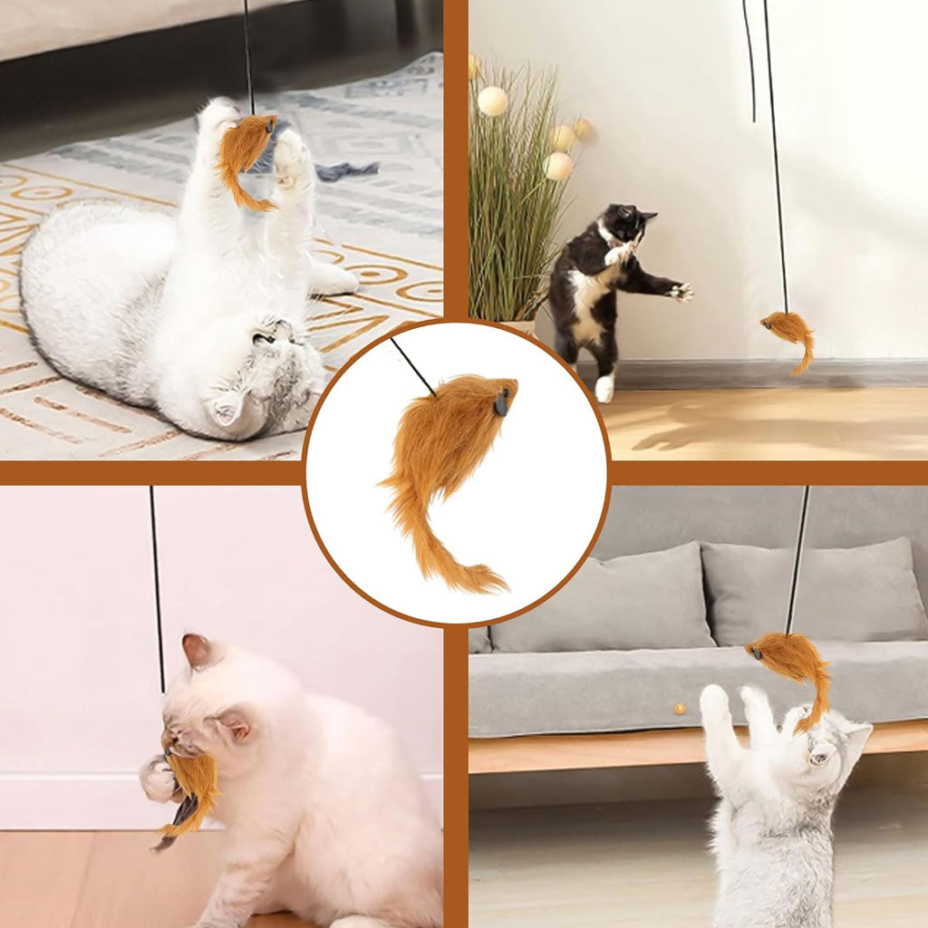 Ethical Pet A-Door-Able Bouncing Mouse Toy