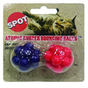 Ethical Pet Spot Atomic Rubber Bouncing Ball Cat Toy, Assorted, 2-count