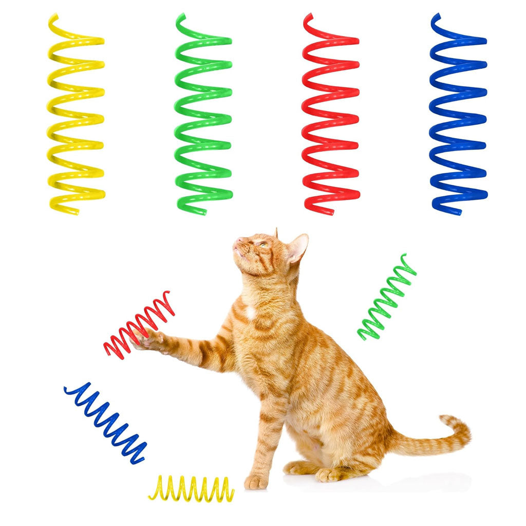 Ethical Pet Spot Colorful Springs Catnip Toy Thin, Assorted, 3"