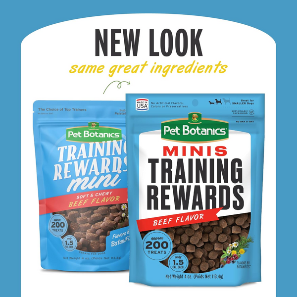 Pet Botanics Training Rewards Mini Soft & Chewy Beef Flavor Dog Treats