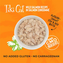 This canned salmon cat food is gluten free and made with non GMO ingredients