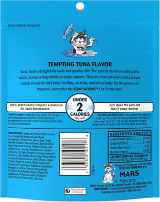 Temptations Classics Tempting Tuna Flavor Soft & Crunchy Treats for Cats