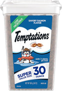 Temptations Classics Savory Salmon Flavor Soft & Crunchy Cat Treats 48oz