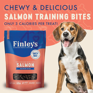 Finley's Barkery Salmon Recipe Soft Chew Training Bites Dog Treats