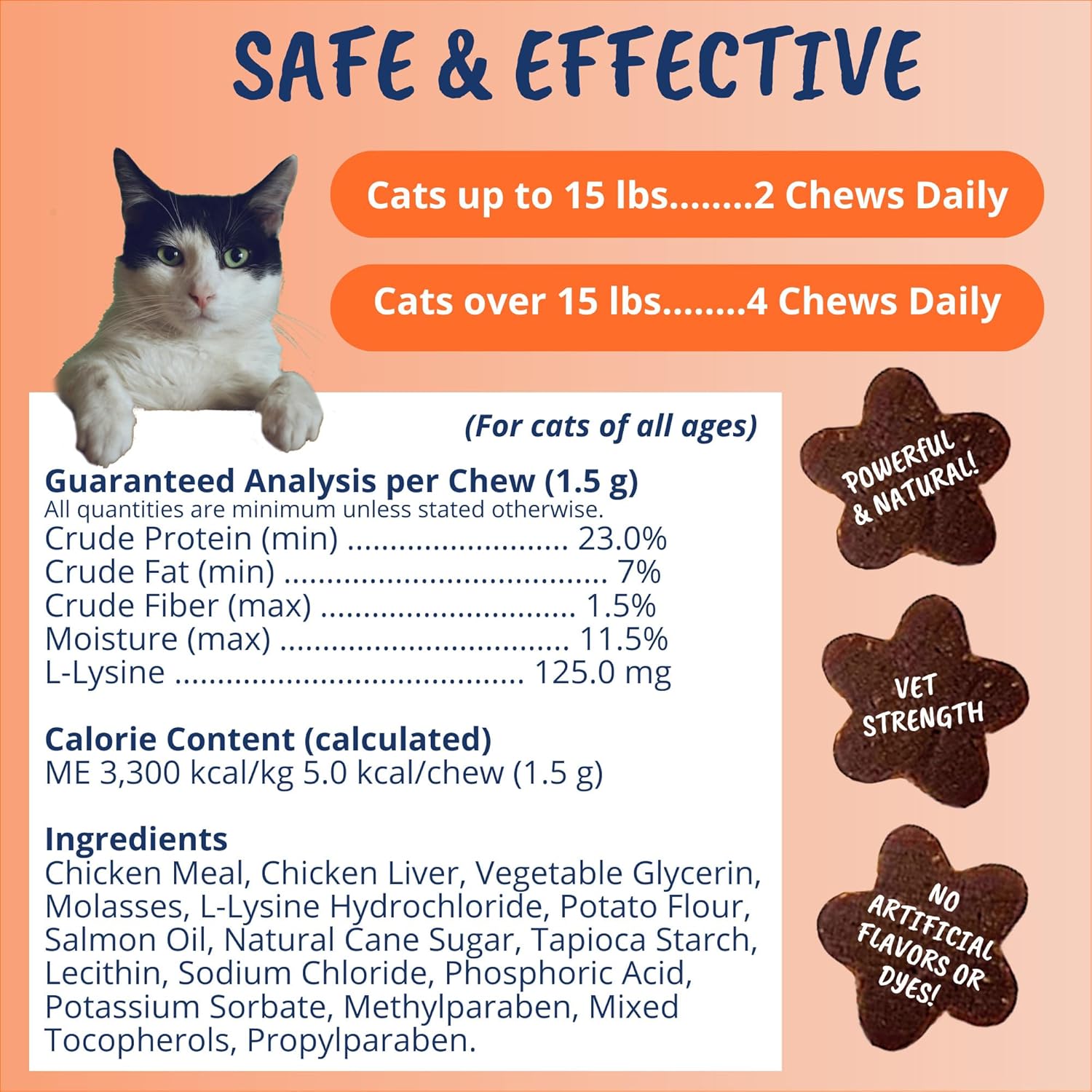 Under the Weather L-Lysine Soft Chews for Cats