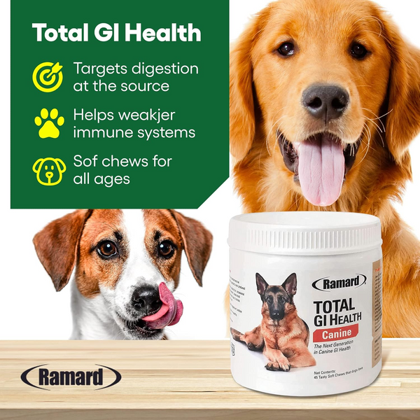 Ramard Total GI Health Supplement for Dogs (45 Soft Chews)