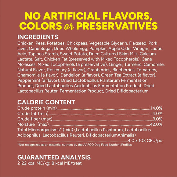 Cloud Star Dynamo Dog Tummy Soft Chews with Probiotic & Pumpkin