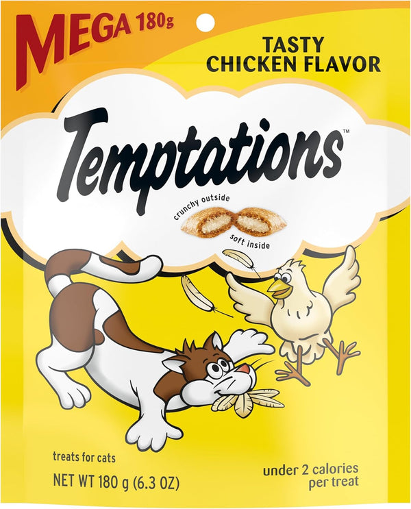 Temptations Classics Tasty Chicken Flavor Soft & Crunchy Cat Treats 6oz