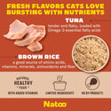 Natoo Meal Topper or Treat Tuna & Brown Rice in Broth Cat Food