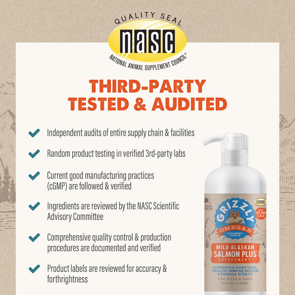 Grizzly Salmon Oil Omega Plus Supplement For Dogs