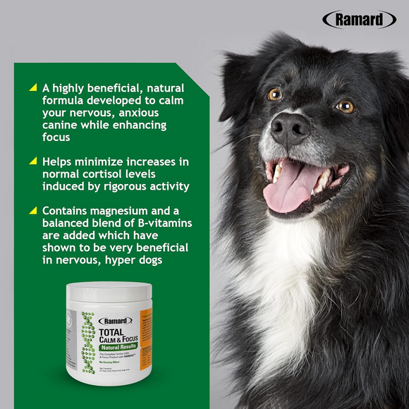 Ramard Total Calm & Focus Supplement for Dogs (45 Soft Chews)