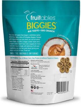 Fruitables BIGGIES Almond Butter & Coconut Dog Treats
