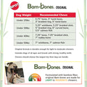 Ethical Pet Bam-Bones Twist Bone Peanut Butter Flavored Dog Chew 