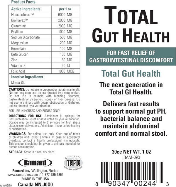 Ramard Total Gut Health Supplement Paste For Horse (30 cc)