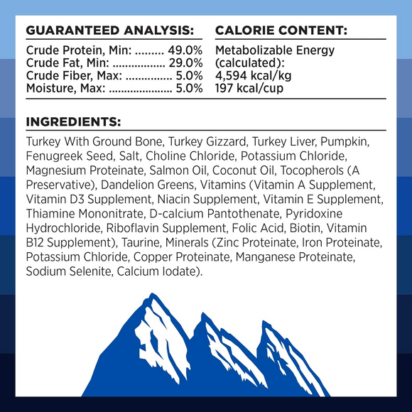 Bixbi Rawbble Freeze Dried Cat Food, Turkey Recipe