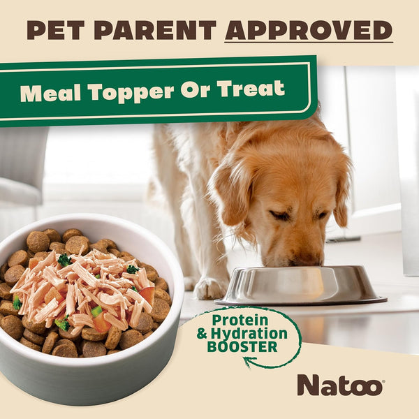 Natoo Meal Topper or Treat Chicken, Sweet Potato Broccoli in Broth Dog Food