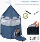 Catit Vesper Castle for Cats, Blue-4