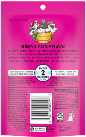 Temptations Classics Blissful Catnip Flavor Soft & Crunchy Cat Treats