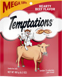 Temptations Classics Hearty Beef Flavor Soft & Crunchy Treats for Cats 6oz