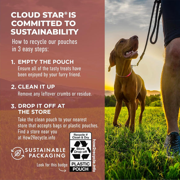 Cloud Star Dynamo Dog Tummy Soft Chews with Probiotic & Pumpkin