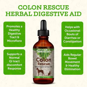 Animal Essentials Colon Rescue Herbal Tonic to Support Normal Bowel Function for Dogs & Cats - 0