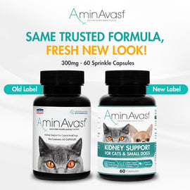 AminAvast Kidney Support Capsules for Cats - 60 Capsules - 0