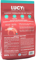 Lucy Pet Products Formulas for Life Grain-Free Salmon, Pumpkin & Quinoa Formula Dry Dog Food 25lb backside