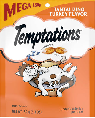 Temptations Classics Tantalizing Turkey Flavor Soft & Crunchy Treats for Cats, 16-oz