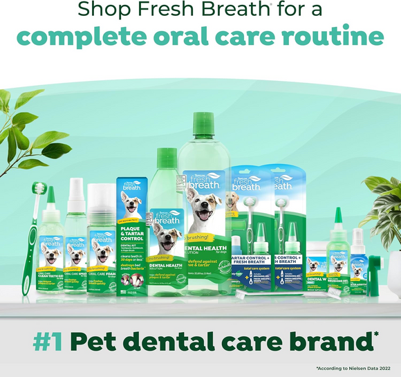 TropiClean Fresh Breath Drops Oral Care Water Additive for Cats (2.2 oz)