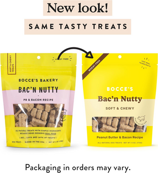 Bocce's Bakery Bac'N Nutty Soft & Chewy Dog Treats