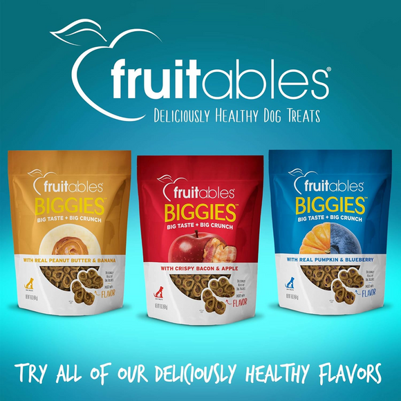 Fruitables BIGGIES Almond Butter & Coconut Dog Treats