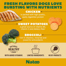 Natoo Meal Topper or Treat Chicken, Sweet Potato Broccoli in Broth Dog Food