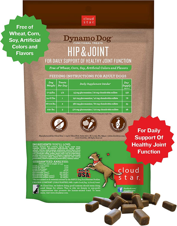 Cloud Star Dynamo Dog Functional Hip & Joint Chicken Soft Chews