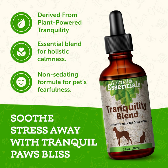 Animal Essentials Tranquil Times Herbal Tonic to Manage Stress & Calm for Dogs & Cats