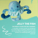 SnugArooz Jelly The Fish Plush Squeaker & Crinkle Dog Toy