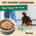 Natoo Meal Topper or Treat Chicken & Brown Rice in Broth Cat Food