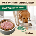 Natoo Meal Topper or Treat Salmon & Brown Rice in Broth Dog Food