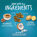 Fruitables BIGGIES Almond Butter & Coconut Dog Treats