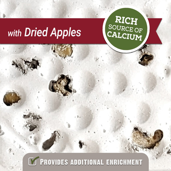 Hari Mineral Block with Dried Apple for Small Birds