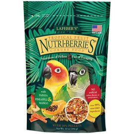 Lafeber Tropical Fruit Nutri-Berries Conure Food 10-oz - Bird Food 1