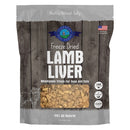 Package of freeze-dried lamb liver treats for dogs and cats with Shepherd & Son Farms branding.