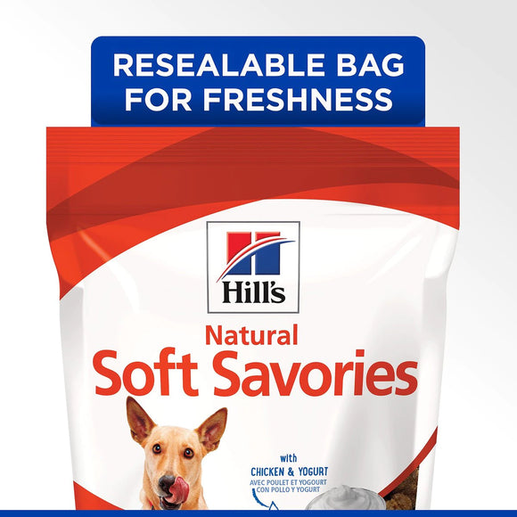 Hill's Natural Soft Savory Dog treats with Chicken & Yogurt