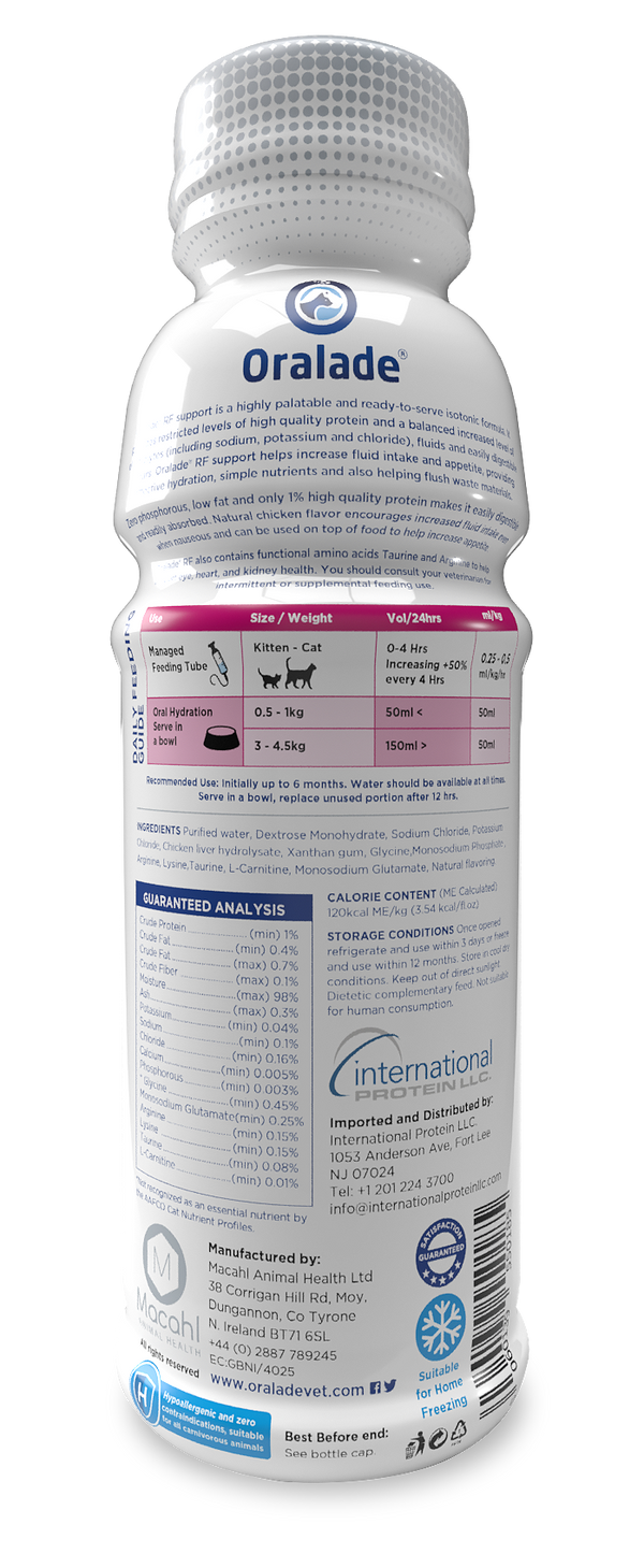 Oralade RF Support Liquid Urinary Supplement for Cats