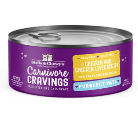 Stella & Chewy's Carnivore Cravings canned cat food on a white background