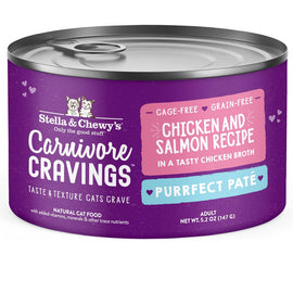 Can of Stella & Chewy's Carnivore Cravings cat food on a white background