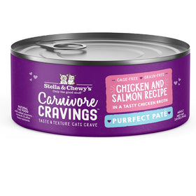 Stella & Chewy's Carnivore Cravings canned cat food on a white background