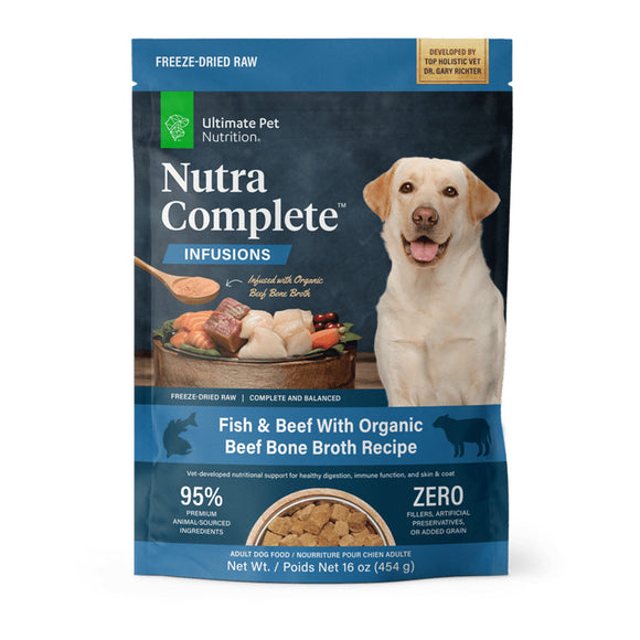 Ultimate Pet Nutrition Nutra Complete Plus Bone Broth Fish Dog Food