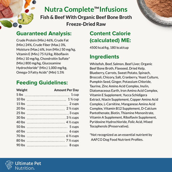 Ultimate Pet Nutrition Nutra Complete Plus Bone Broth Fish Dog Food