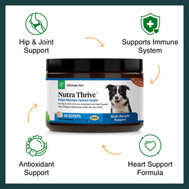Benefits of Ultimate Pet Nutrition Nutra Thrive Nutritional Supplements for Dogs, 3.3-oz