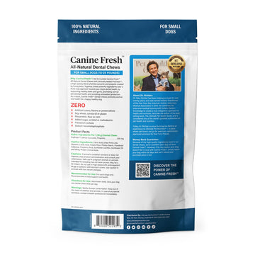 Ultimate Pet Nutrition Canine Fresh All-Natural Dental Chews for Small Dogs 10-25 lbs, 30 count